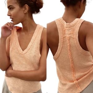 We the free slim and simple slub knit tank size medium